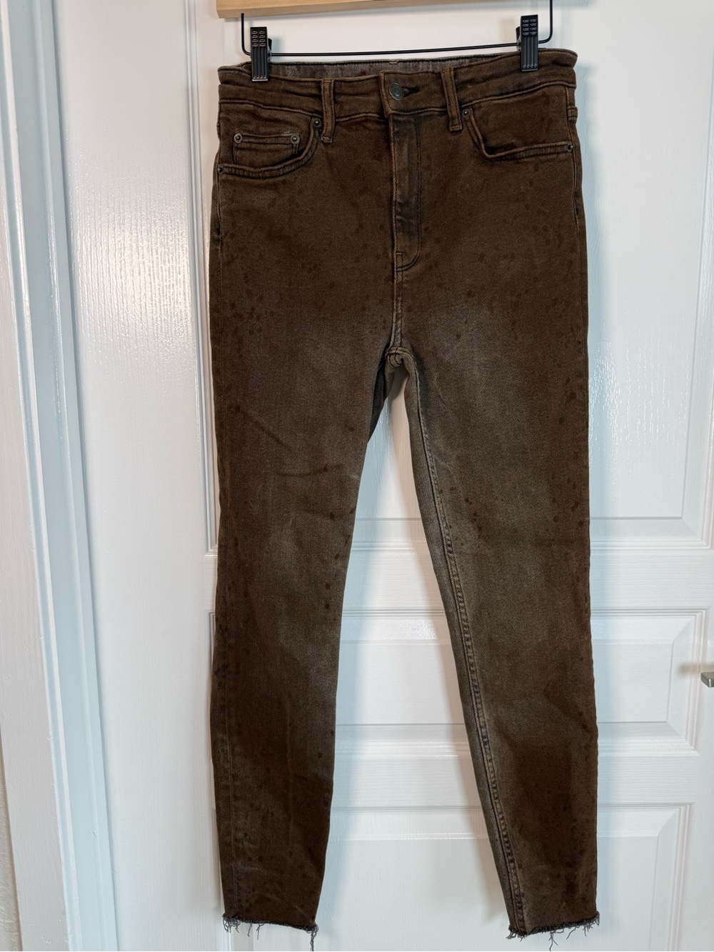 Zara Women's Dark Brown Skinny Jeans